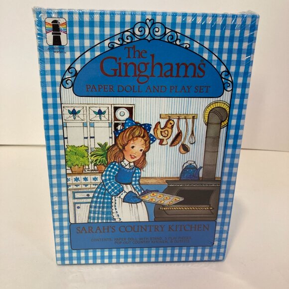 The Ginghams Paper Doll Box Set Sarah's Country Kitchen 1979 Factory Sealed - Picture 1 of 9